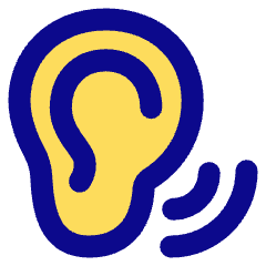 Ear Hearing Icon from Plump Pop Set