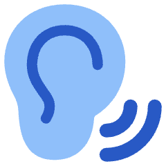 Ear Hearing Icon from Plump Flat Set