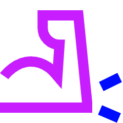 Elbow Icon from Sharp Neon Set
