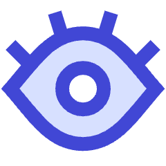 Eye Optic Icon from Sharp Duo Set