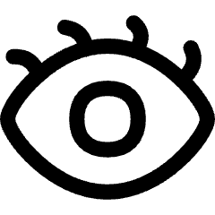 Eye Optic Icon from Flex Line Set