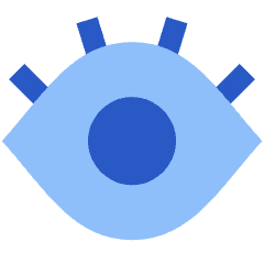 Eye Optic Icon from Sharp Flat Set