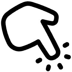 Finger Touch Icon from Plump Line Set