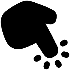 Finger Touch Icon from Plump Solid Set