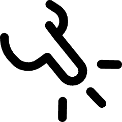 Finger Touch Icon from Core Line Set