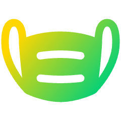 Flu Mask Icon from Plump Gradient Set
