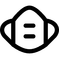 Flu Mask Icon from Flex Line Set