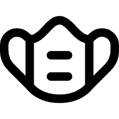 Flu Mask Icon from Core Line Set