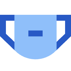 Flu Mask Icon from Sharp Flat Set