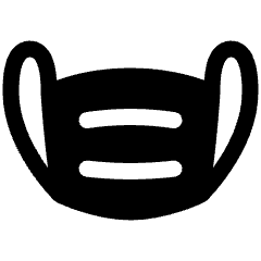 Flu Mask Icon from Plump Solid Set