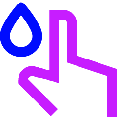 Glucose Blood Check Icon from Sharp Neon Set