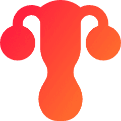 Gynecology Vagina Uterus Icon from Sharp Gradient Set