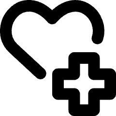 Heart Cross Icon from Micro Line Set