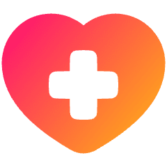 Heart Cross Icon from Plump Gradient Set