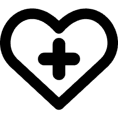 Heart Cross Icon from Core Remix Set