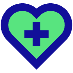 Heart Cross Icon from Sharp Pop Set