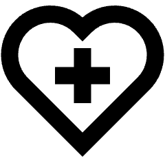 Heart Cross Icon from Sharp Remix Set
