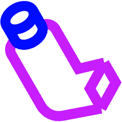 Inhaler Icon from Sharp Neon Set