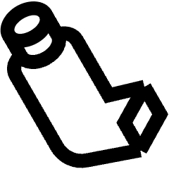 Inhaler Icon from Sharp Line Set