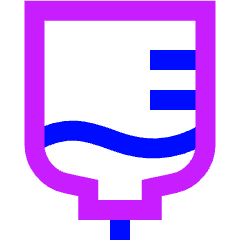 Iv Liquid Fluid Icon from Sharp Neon Set