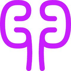 Kidney Nephrology Icon from Flex Neon Set