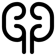 Kidney Nephrology Icon from Core Line Set