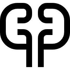 Kidney Nephrology Icon from Sharp Line Set