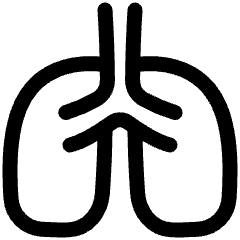 Lungs Icon from Plump Line Set