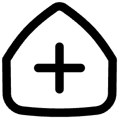 Medical House 1 Icon from Flex Line Set