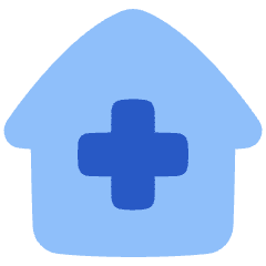 Medical House 1 Icon from Plump Flat Set