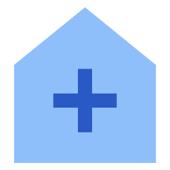 Medical House 1 Icon from Sharp Flat Set