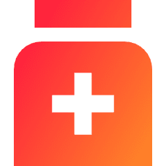 Medication Medicine Bottle Icon from Sharp Gradient Set