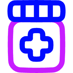 Medication Medicine Bottle Icon from Flex Neon Set