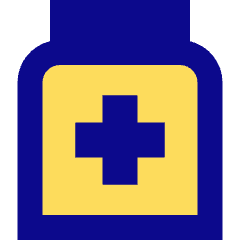 Medication Medicine Bottle Icon from Sharp Pop Set