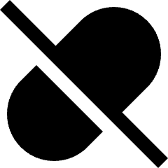 Medication Off Icon from Sharp Solid Set
