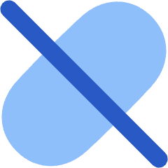 Medication Off Icon from Plump Flat Set