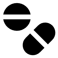 Medicines Icon from Sharp Solid Set