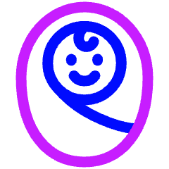 Newborn Infant Icon from Plump Neon Set