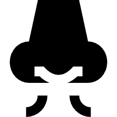 Nose Smell Icon from Sharp Solid Set