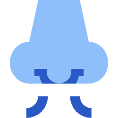 Nose Smell Icon from Sharp Flat Set