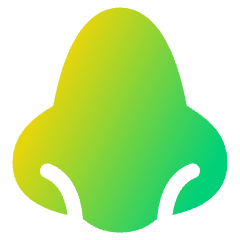 Nose Smell Icon from Plump Gradient Set