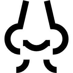 Nose Smell Icon from Sharp Line Set