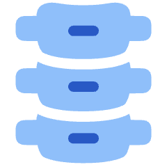 Orthopedics Spine Backbone Icon from Plump Flat Set