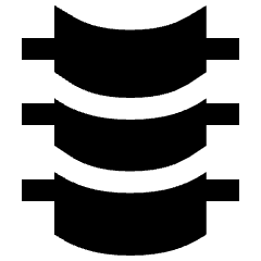 Orthopedics Spine Backbone Icon from Sharp Solid Set