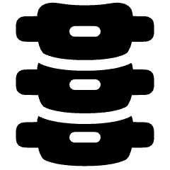 Orthopedics Spine Backbone Icon from Plump Solid Set