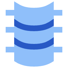 Orthopedics Spine Backbone Icon from Sharp Flat Set