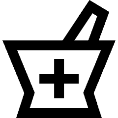Pharmacy Icon from Sharp Line Set