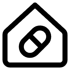 Pharmacy Shop Icon from Core Line Set