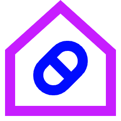 Pharmacy Shop Icon from Sharp Neon Set