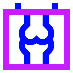 Radiology Xray Icon from Sharp Neon Set